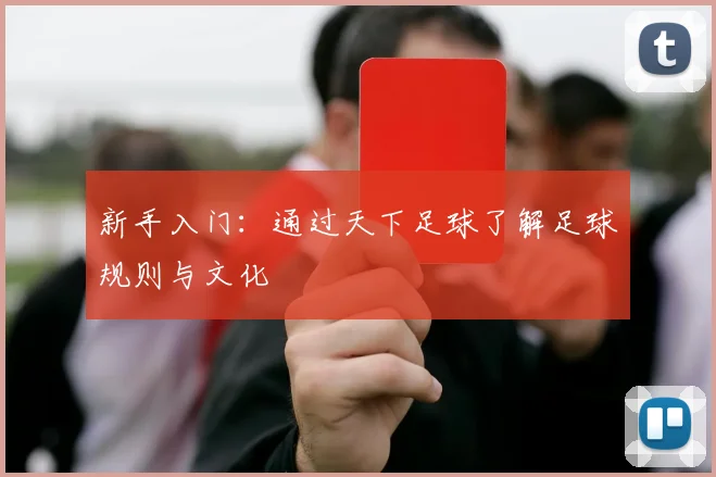 新手入门：通过天下足球了解足球规则与文化